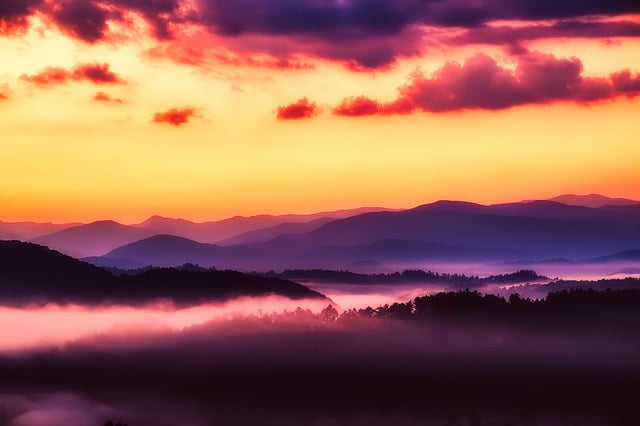 Great Smoky Mountains sunset views