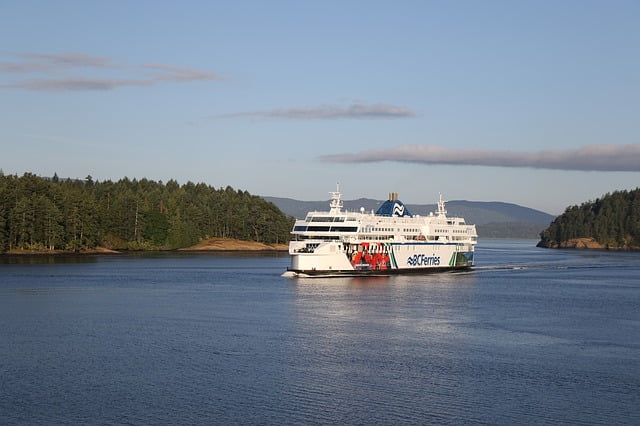 BC Ferries scenic journey in British Columbia, Canada