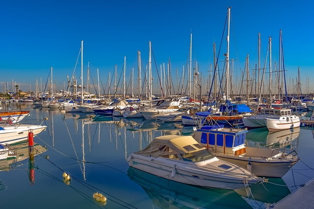 Larnaca marina in Cyprus 