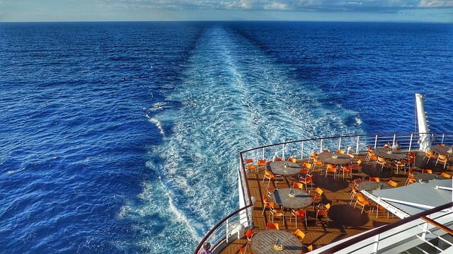 Caribbean cruise ship deck