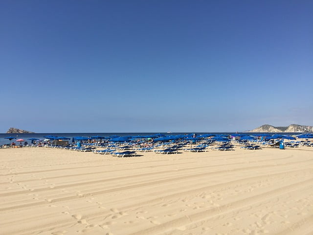 Benidorm beach chair views