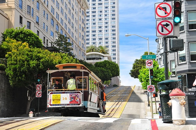 San Francisco cable street car views