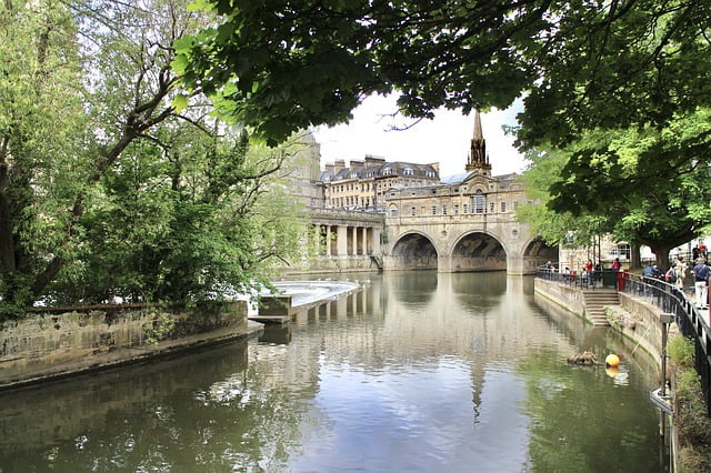 Scenic views from Bath, England