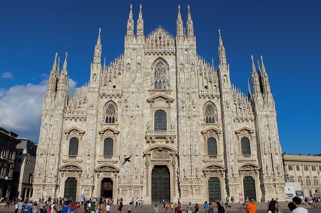 Milan Cathedral views in Italy
