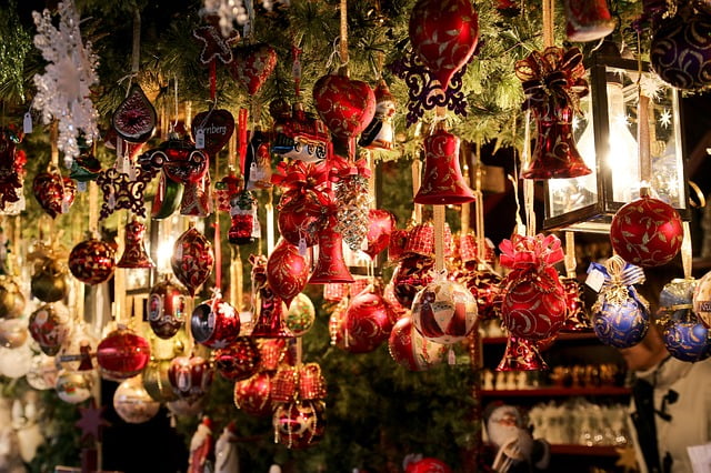 Christmas market ornaments