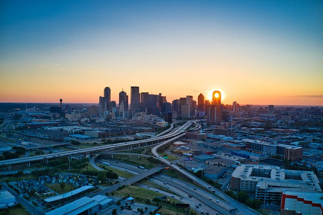 Dallas sunset views