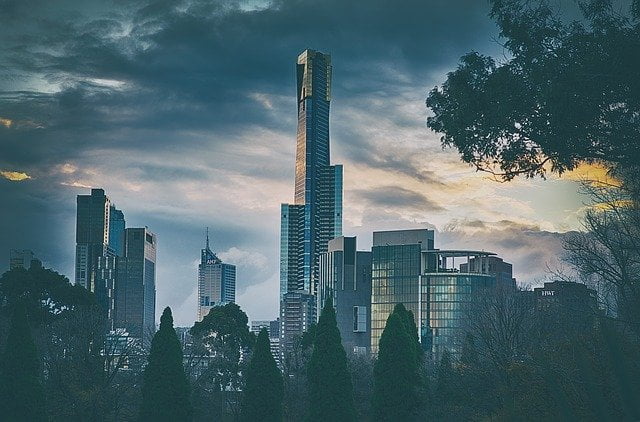 Melbourne moody views of the city