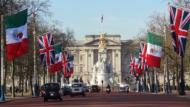 London Buckingham Palace views from England