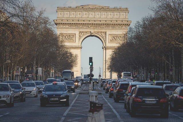 Paris arc in France