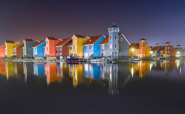 Gronigen colorful houses
