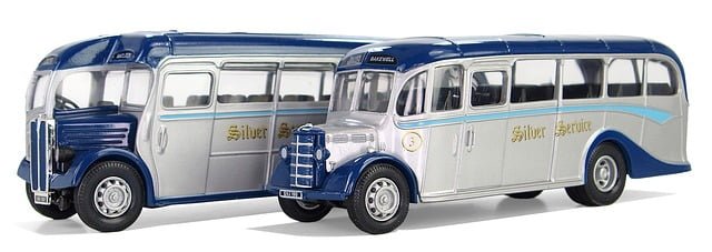 Vintage coach buses