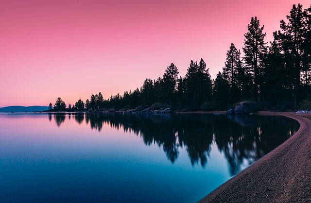 Lake Tahoe sunset views