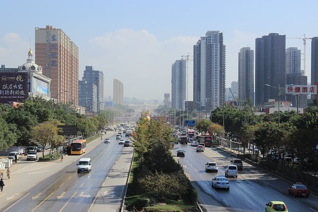 Taiyuan city views of downtown