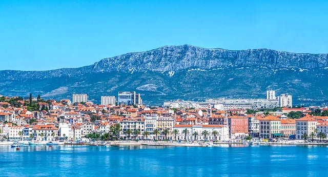 Views of Split, Croatia from a distant vantage point