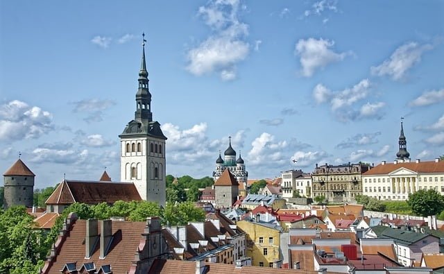 City views of Tallinn, Estonia