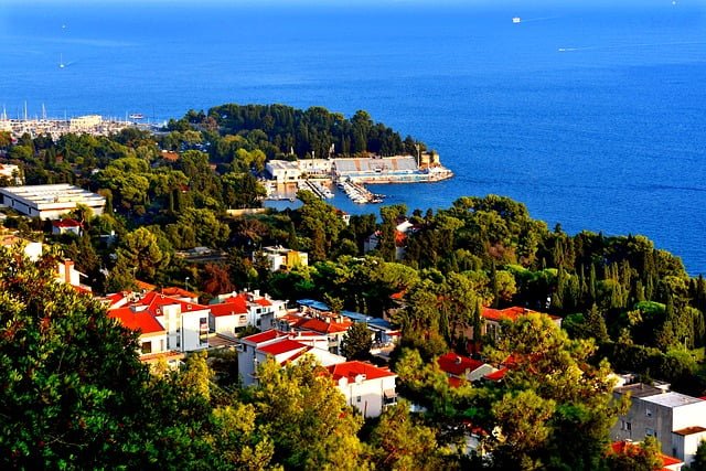 Croatia Split overhead views