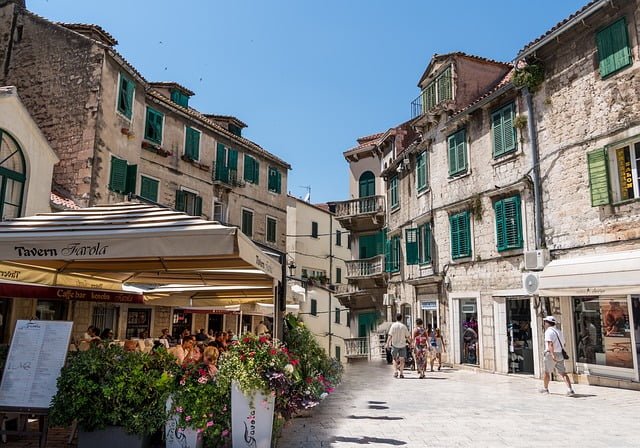 Split Croatia walking scene